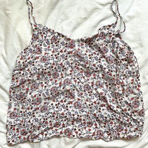 Floral Cotton On Tank Top